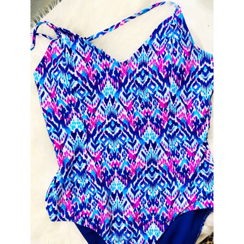 Torrid Bold Print Blue One Piece✨1X!